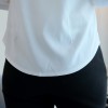 2029 new white long sleeve lace chiffon shirt