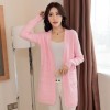 8202 large size women's loose sweater cardigan