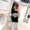 8810 cotton print sleeveless girl t-shirt