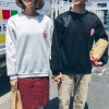 530 ulzzang round necklace cartoon pink leopard couple sweatshirt