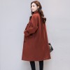 9055 Korean fashion thick wool long jacket