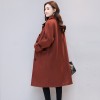 9055 Korean fashion thick wool long jacket