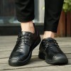 23980 leather belt wear-resistant thick soft bottom flat leathe men's shoes