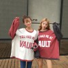 3183 Japanese style printing letters sweatshirt