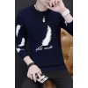 M3038 autumn and winter slim round neck long sleeve shirt