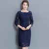 6891 sleeveless ol elegant lace dress