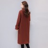 9055 Korean fashion thick wool long jacket