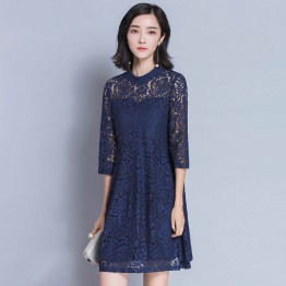 6899 elegant loose lace dress