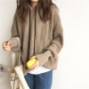 882 autumn and winter lazy syle drawstring hooded sweater