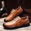 23980 leather belt wear-resistant thick soft bottom flat leathe men's shoes