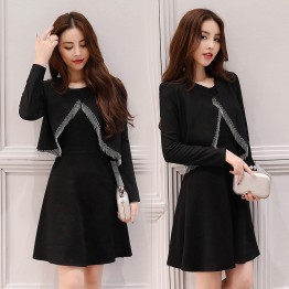 2616 ladies little coat with sleeveless dress