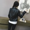 9947B handsome personality leather jacket