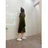 5917 high collar loose thickening long knitted sweater dress 