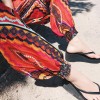 7296 Thai holiday national style bohemian beach pants