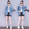 7536 women back brand fashion denim jacket