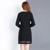 6071 OL temperament slim long sleeve dress