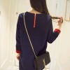 601 round neck pinch embroidery long sleeve pregnant women dress