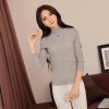 8205 semi-high collar pullover sweater