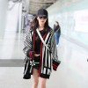 3020 vertical stripes sweater cardigan