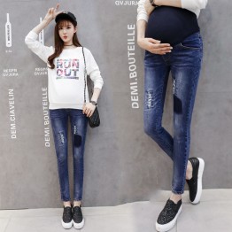 130 pregnant women belly pencil jeans