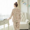 F8049 winter flannel thickening sweet floral pajamas