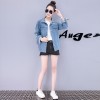 7536 women back brand fashion denim jacket