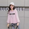 8566 hooded letters print loose sweatshirt