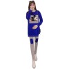 8359 mickey print fashion maternity long shirt with pants