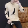 M3038 autumn and winter slim round neck long sleeve shirt