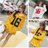 C1355 autumn number 16 printing hooded sweatshirt