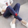 123 Rose embroidered pregnant women jeans