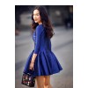 8577 retro style puff skirt high waist dress