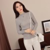 8205 semi-high collar pullover sweater