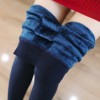 340 high waist stretch large size slim woolen leggings