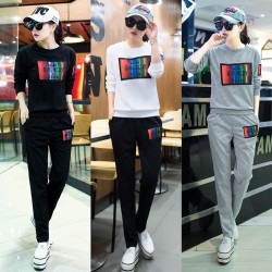 8095 fashion slim casual long sleeve tracksuit