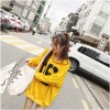 C1355 autumn number 16 printing hooded sweatshirt