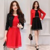 2614 ladies small long sleeve jacket with sleeveless dress