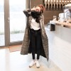 1161 Korean fashion cocoon-type houndstooth woolen coat