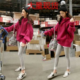 232 fashion hooded loose sweater