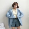 1082 back big embroidery flowers sweater cardigan