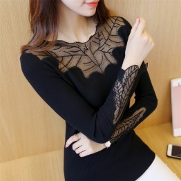 8530 Korean Slim sexy lace bottoming shirt