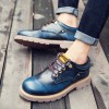 24990 round head low-end all-leather leisure men's shoes