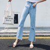 1029 fork light blue high waist wide leg jeans