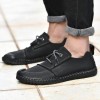 37370 rubbing belt wear-resistant soft bottom flat casual leather men's shoes