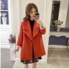 1761 temperament big lapel woolen coat