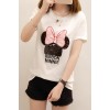 1688 cartoon sequins large size short sleeve t-shirt