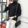 6102 high collar slim pullover sweater