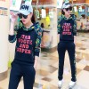 245 autumn fashion trend Hooded printing casual tracksuit