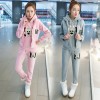 3517 woolen thick women leisure sports suit three pieces