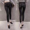 910 high waist high-elastic pencil jeans